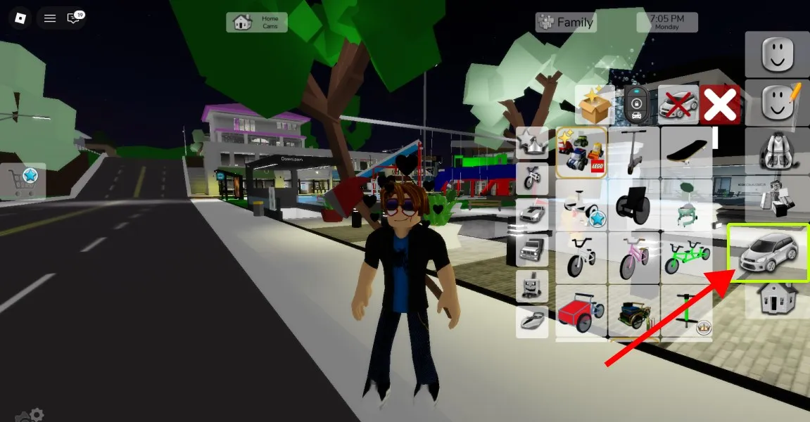 Выберите транспорт